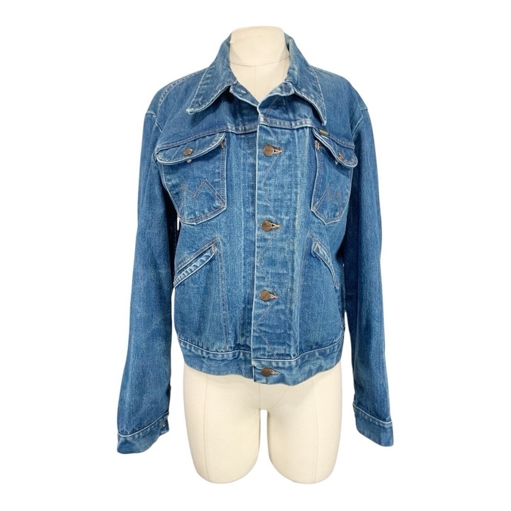 Vintage Maverick Denim Jean Jacket Size Medium